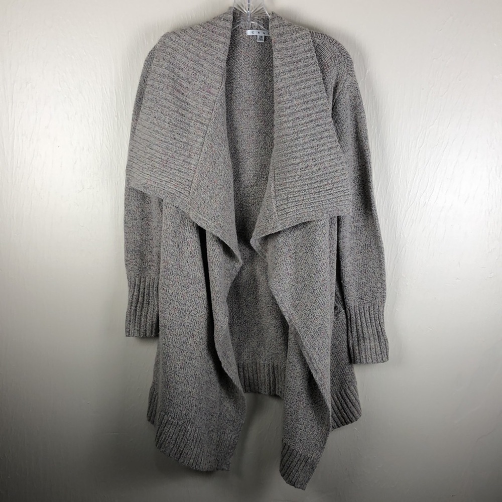 Cabi Oatmeal Confetti Duster Long Draped Cardigan